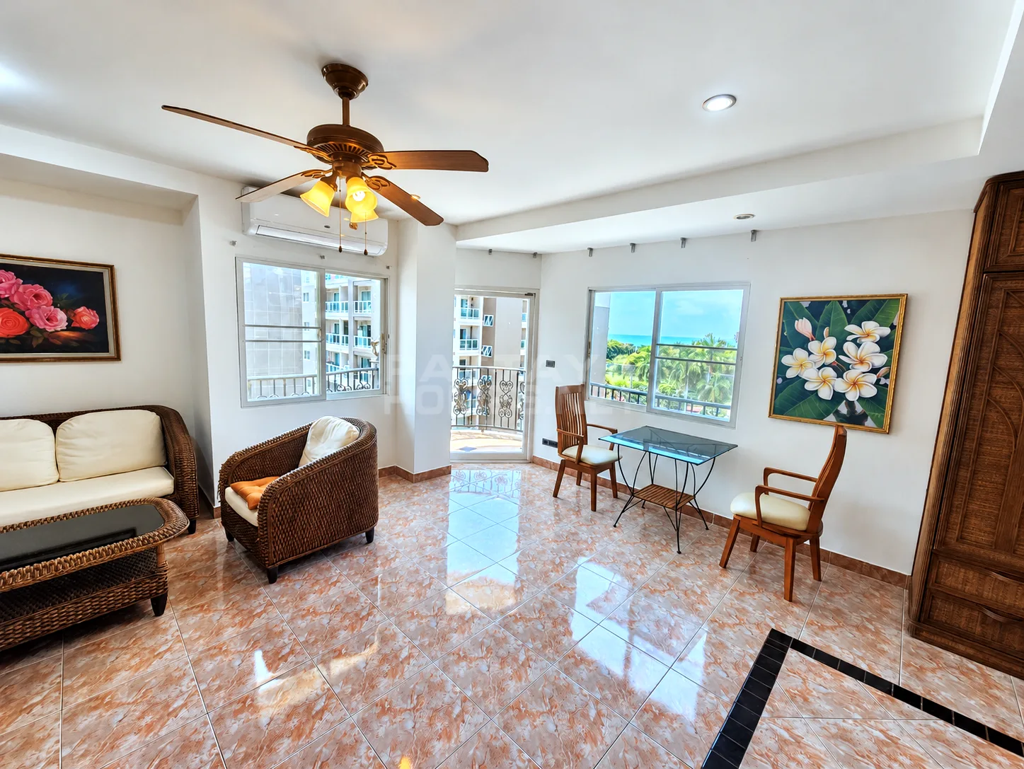 คอนโด 1 ห้องนอน ให้เช่าที่ Siam Oriental Condominium – 2