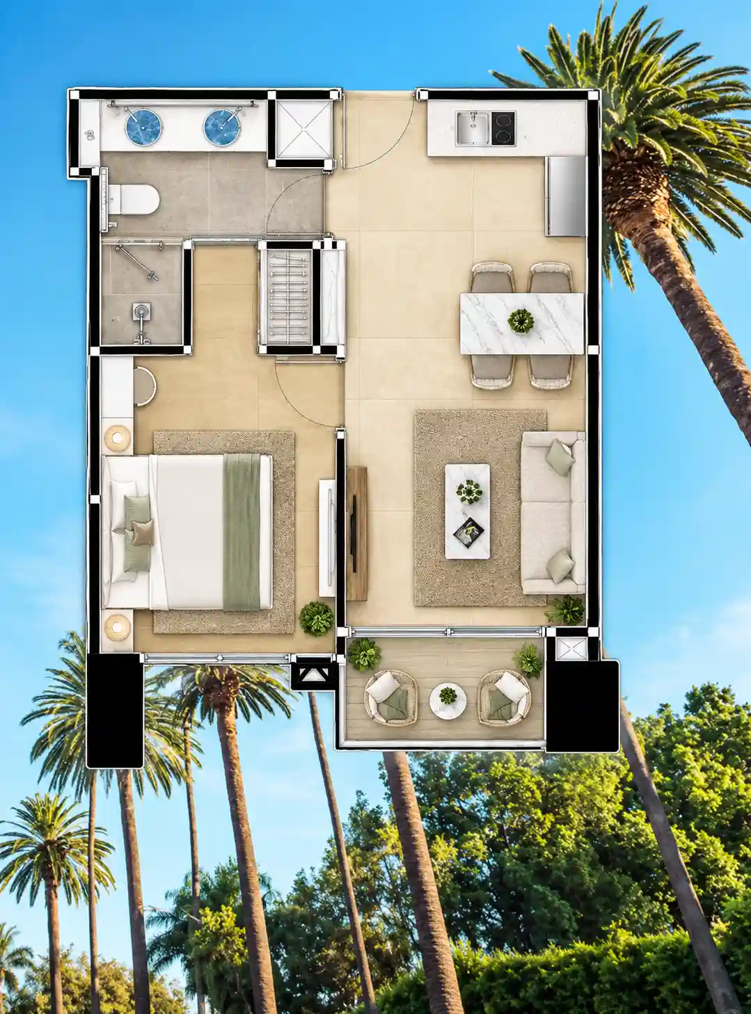 1-bedroom condo for sale in Riviera Malibu Residence – 3