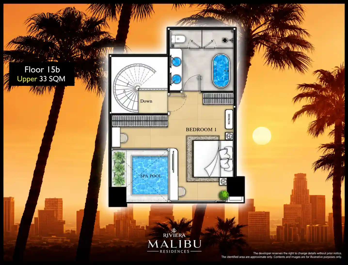 2-bedroom condo for sale in Riviera Malibu Residence – 3