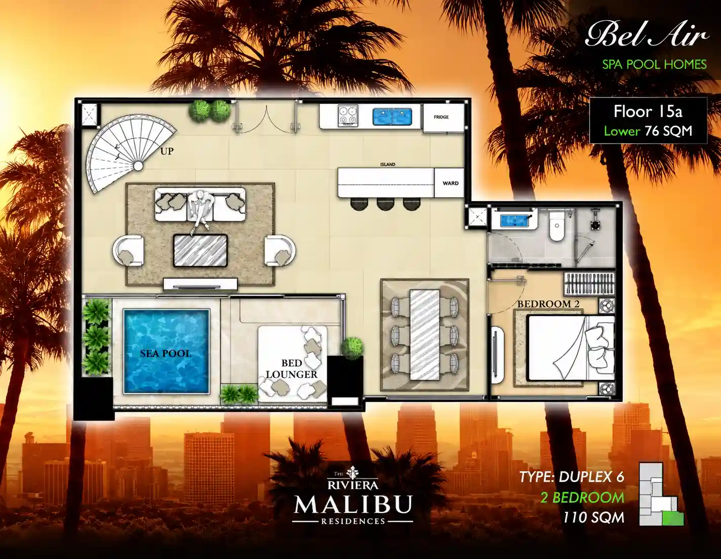 2-bedroom condo for sale in Riviera Malibu Residence – 4