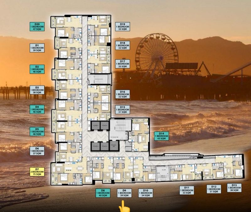 Квартира с 1 спальней на продажу в Riviera Malibu – 6