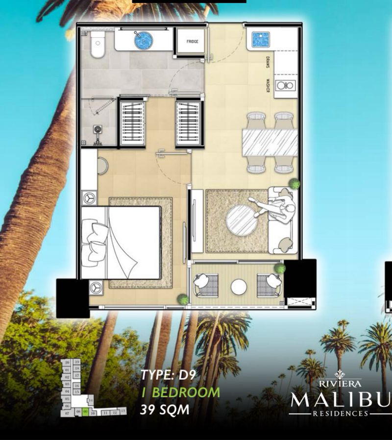 Квартира с 1 спальней на продажу в Riviera Malibu – 5
