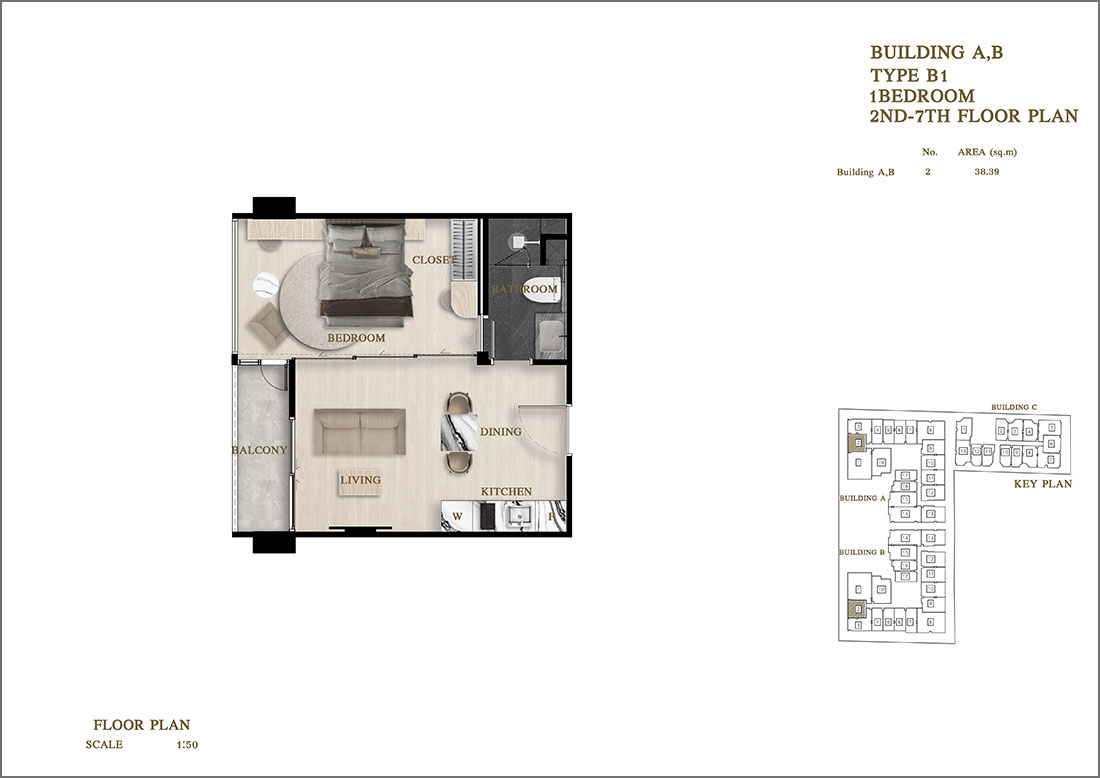 1-bedroom condo for sale in Siam Oriental Oasis – 7