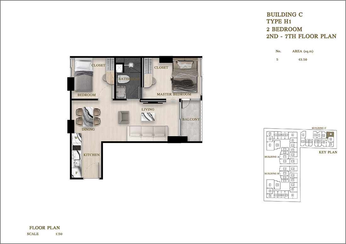 2-bedroom condo for sale in Siam Oriental Oasis – 11